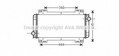 AVA QUALITY COOLING fd2044 -  Радиатор, охлаждение двигателя